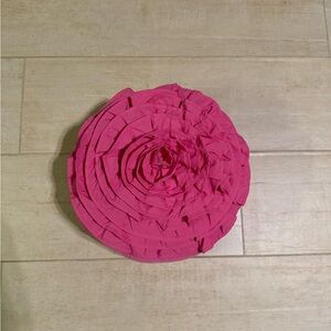 rose detailing decor pillow - brand unknown